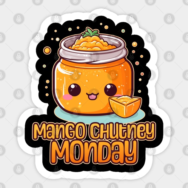 Mango Chutney Monday Foodie Design Sticker by DanielLiamGill